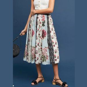 Anthropologie Verb Condorcet Floral Skirt